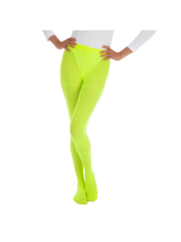 COLLANT 60 DENIER FLUO VERT XXL-XXXL