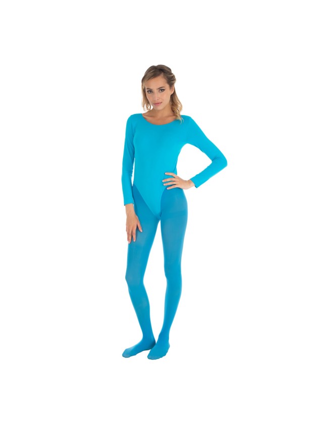 BODY LONG-ARM ELASTIC TURQUOISE M-L