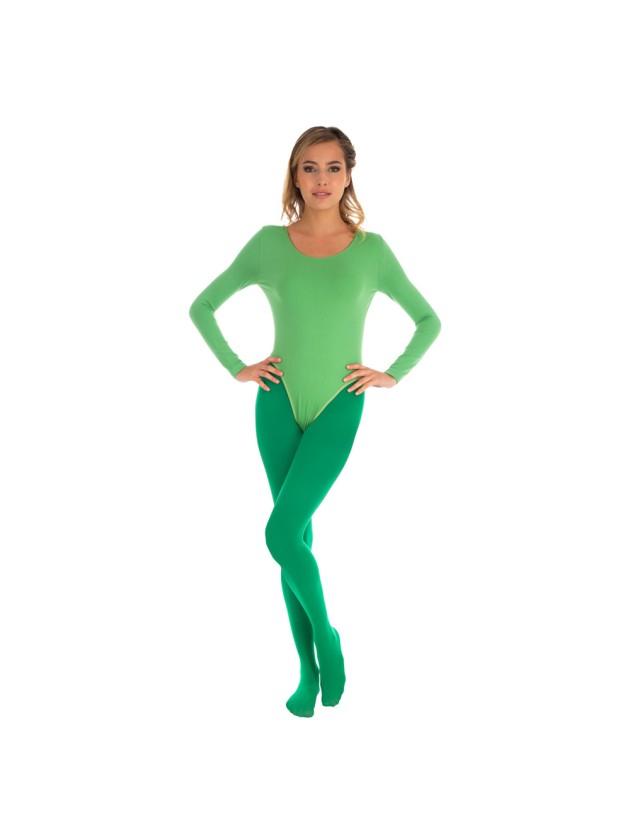 BODY LONG-ARM ELASTIC GREEN M-L