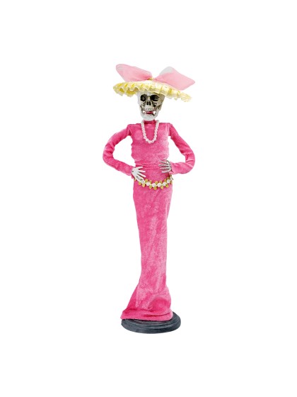 STATUE MADAME CATRINA FUCHSIA 47CM X 16CM