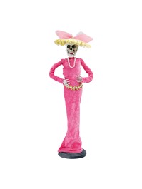 STATUE MADAME CATRINA FUCHSIA 47CM X 16CM