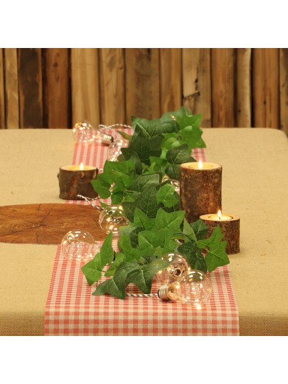 CHEMIN DE TABLE ELEGANCE VICHY ROUGE 30CM X 5M