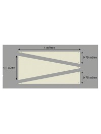 SET 3 TENTURES TRIANGLE IVOIRE 