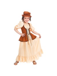 ROBE MEDIEVALE BRUNE 2 PIECES 152CM