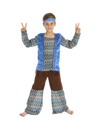 HIPPIE VINTAGE BLEU 3 PIECES 140CM