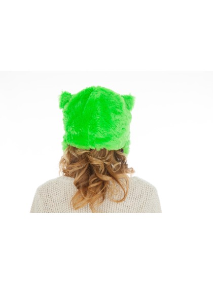GREEN PURPLE CAT HAT ONE SIZE