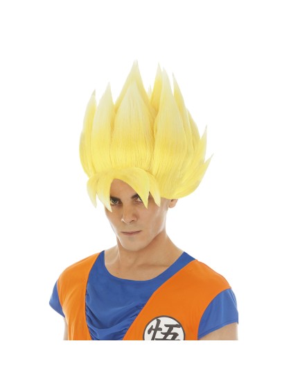 GOKU SAIYAN YELLOW DBZ WIG - DRAGON BALL Z © 