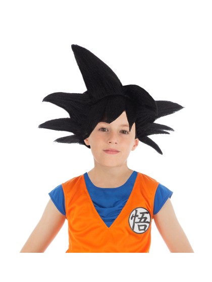 PERRUQUE GOKU SAIYAN ENFANT NOIRE DBZ - DRAGON BALL Z © 