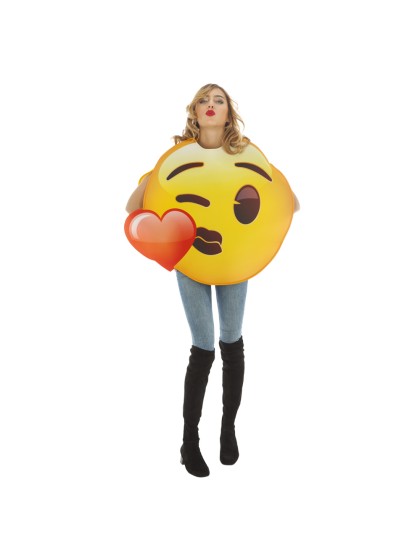 EMOJI BISOU COEUR ADULTE TU