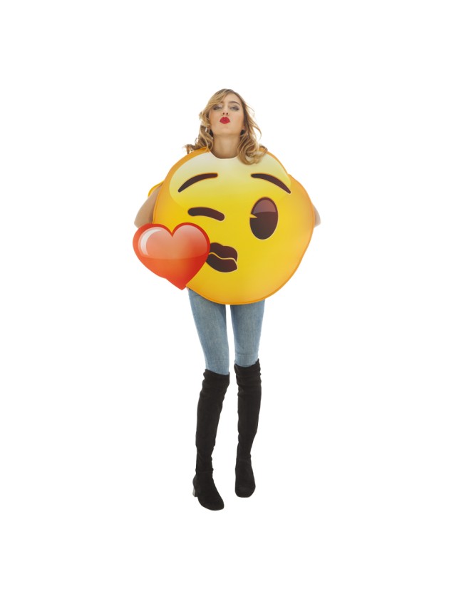 EMOJI BISOU COEUR ADULTE TU
