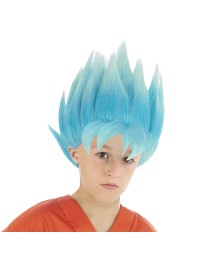 PERRUQUE GOKU SAIYAN SUPER BLEU DBS ENFANT - DRAGON BALL SUPER © 