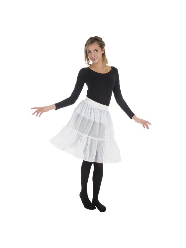 WHITE PETTICOAT L-XL