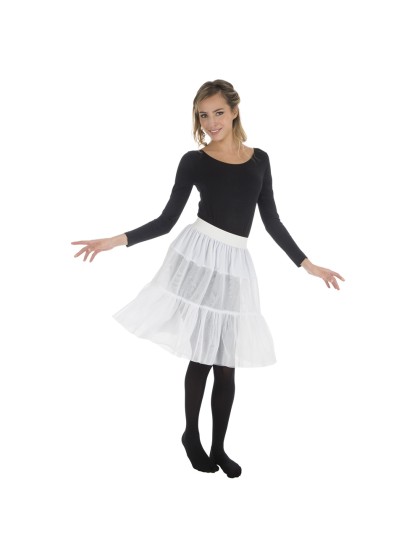 WHITE PETTICOAT S-M