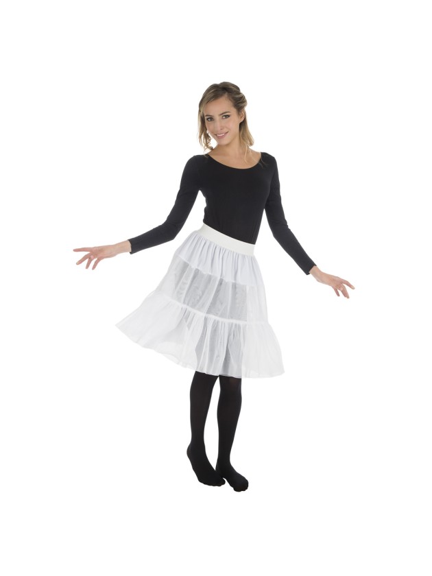 WHITE PETTICOAT S-M