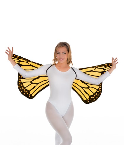 AILES PAPILLON ORANGE ADULTE TU