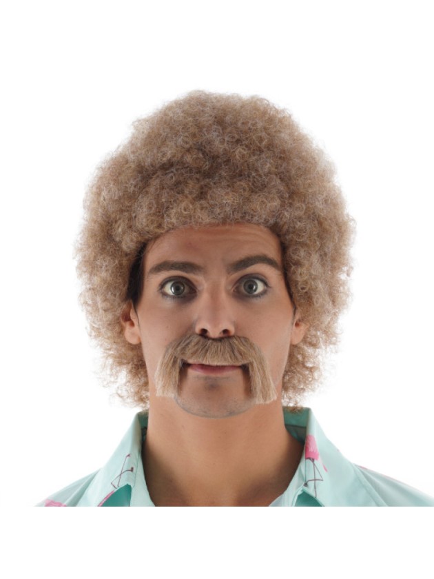 PERRUQUE ET MOUSTACHE JEFF 