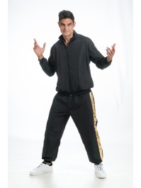 ENSEMBLE RAPPEUR NOIR ET OR 2 PIECES M