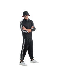 BLACK RAPPER OUTFIT 2 PIECES XL