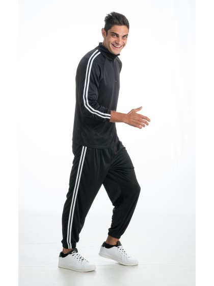 ENSEMBLE RAPPEUR NOIR 2 PIECES XL