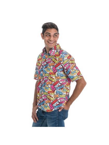 CHEMISE ONOMATOPEES ANNEES 90 L