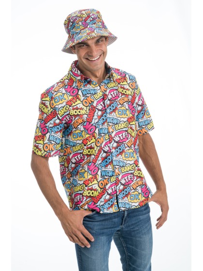 CHEMISE ONOMATOPEES ANNEES 90 L