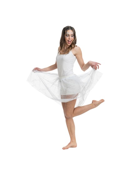 JUPE COURTE SUMMER FESTIVAL BLANCHE TU