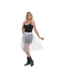 JUPE COURTE SUMMER FESTIVAL BLANCHE TU