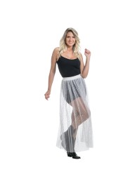 JUPE LONGUE SUMMER FESTIVAL BLANCHE TU