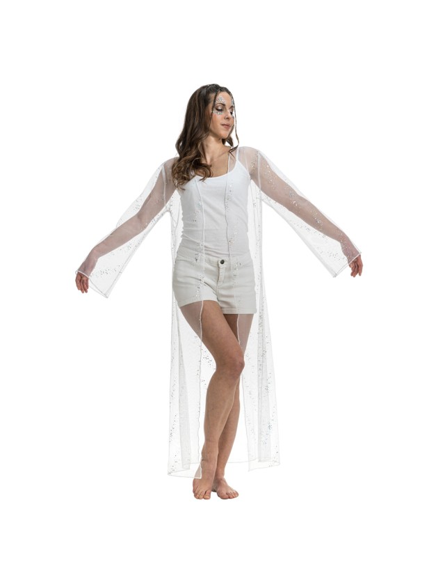 LONGUE VESTE SUMMER FESTIVAL BLANCHE TU