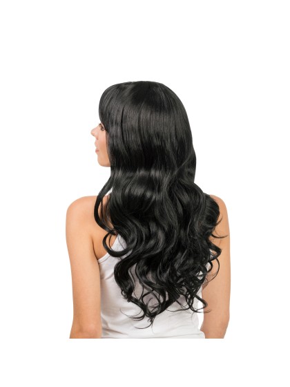JENNA - BLACK LONG HAIR WIG WITH FRINGE 55CM