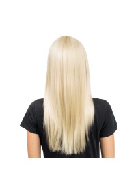 RIHANNA LONG BLOND STRAIGHT HAIR WIG WITH FRINGE 58CM