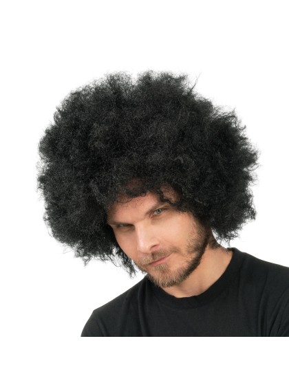 PERRUQUE JACKSON AFRO CHEVEUX NOIR 33CM