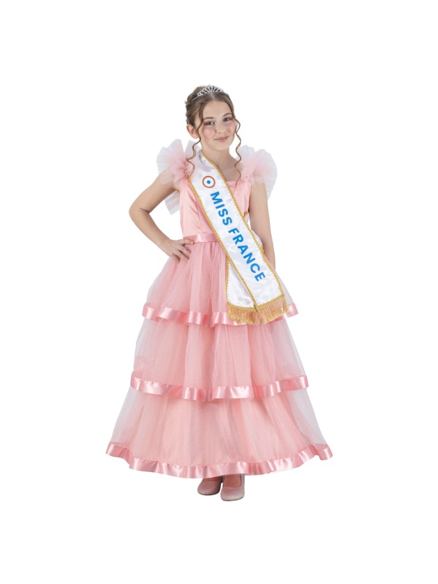 ROBE ROSE MISS FRANCE © 140CM
