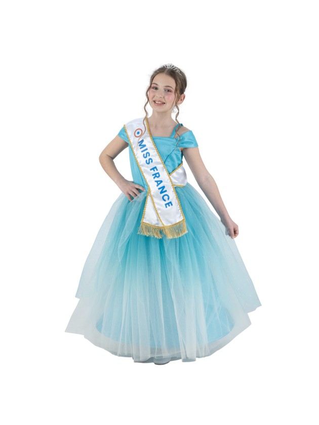 ROBE BLEUE MISS FRANCE © 140CM