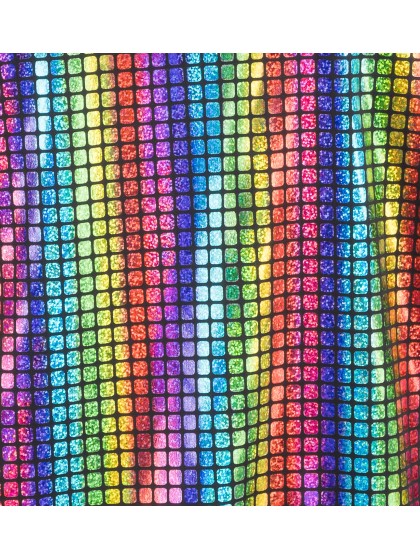 MULTICOLOR SLEEVELESS JACKET WITH HOOD XL