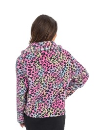 WOMAN MULTICOLOR LEOPARD JACKET M