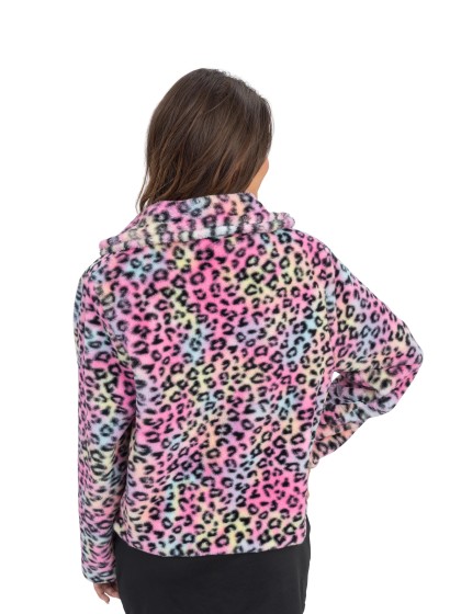 WOMAN MULTICOLOR LEOPARD JACKET S