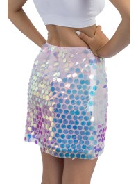 JUPE ROSE SEQUINS IRISES S