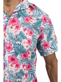 CHEMISE HAWAIENNE HIBISCUS XXL