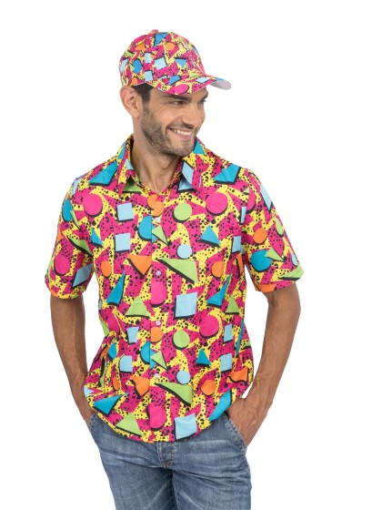 CHEMISE RETRO ANNEES 80 - 90 L