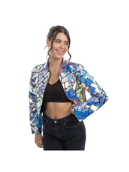 WOMAN HOLOGRAPHIC JACKET S