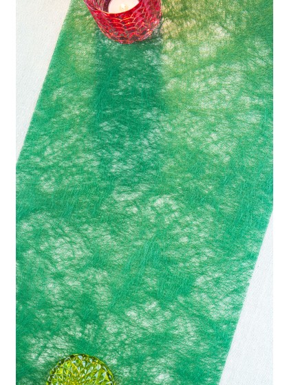 JUNGLE GREEN ROMANCE TABLE RUNNER 30CM X 10M
