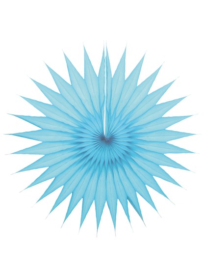 SET 2 FANS LIGHT BLUE 32CM