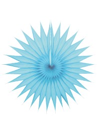 SET 2 FANS LIGHT BLUE 32CM