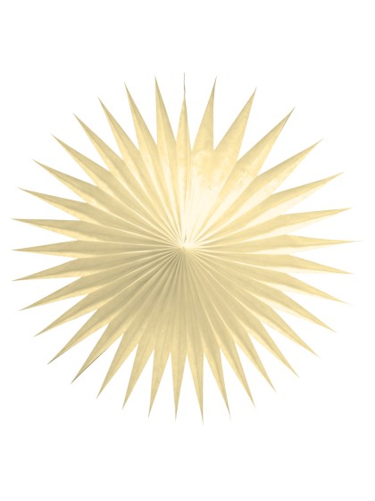 SET 3 FANS IVORY 17CM