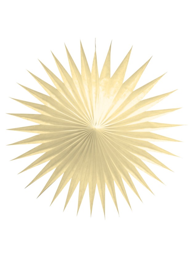 SET 3 FANS IVORY 17CM