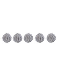 GUIRLANDE/SUSP 5 BOULES ALVEOLEES GRIS DIA 10CM / 150CM