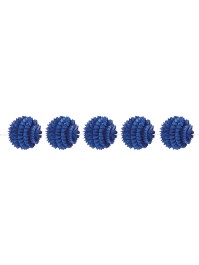 GUIRLANDE/SUSP 5 BOULES ALVEOLEES BLEU DIA 10CM / 150CM