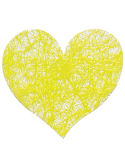 BAG OF 100 LIME GREEN HEARTS ROMANCE TO DISPERSE 4CM