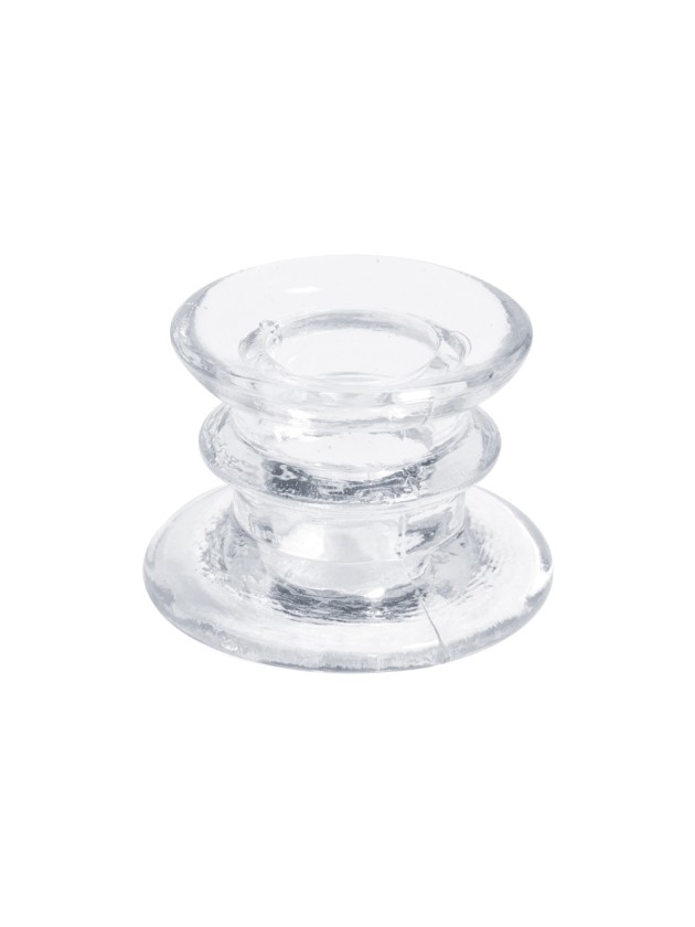 BOUGEOIR SUEDE TRANSPARENT DIA 6CM X 4CM